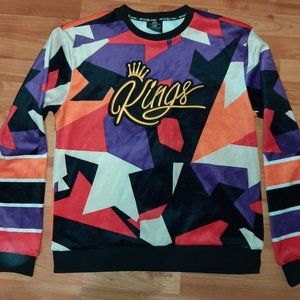 Switch Remarkable EST. 1983 Men's L Kings Crew Neck Sweatshirt 90s Colorful